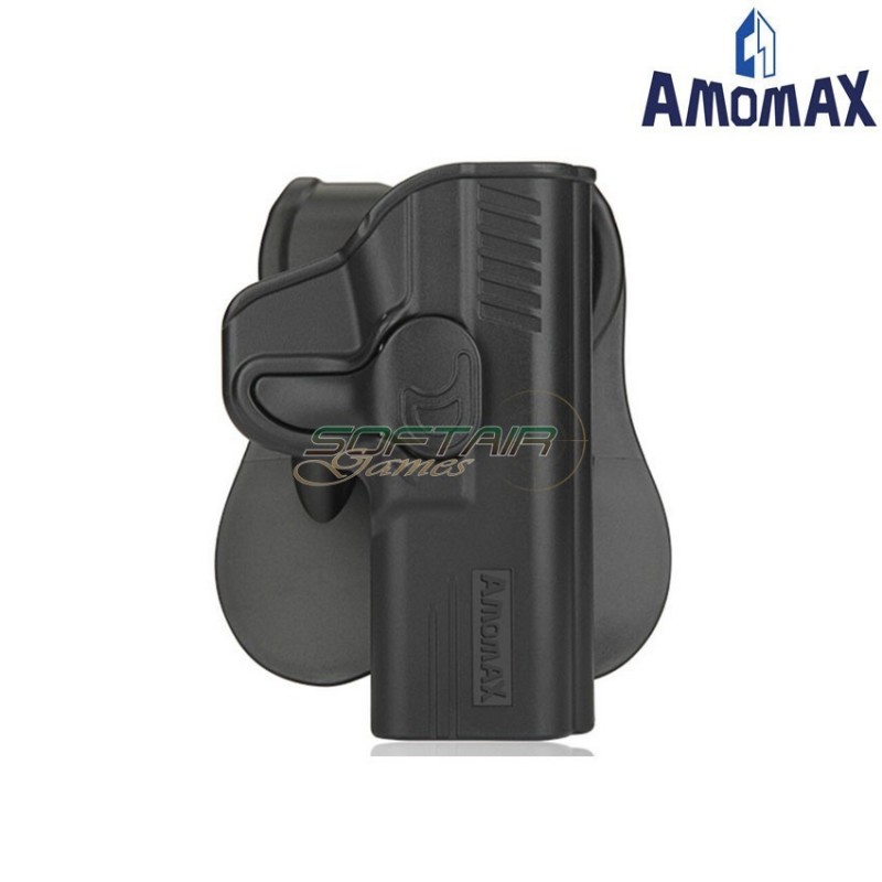 Rigid holster black for pistol m&p9 marui/we/vfc amomax (am-27390)
