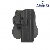 Rigid holster black for pistol m&p9 marui/we/vfc amomax (am-27390)
