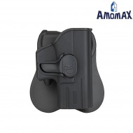 Fondina rigida black per pistola glock 26/27/33 amomax (am-28957)