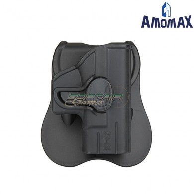 Rigid holster black for pistol glock 42 amomax (am-28958)