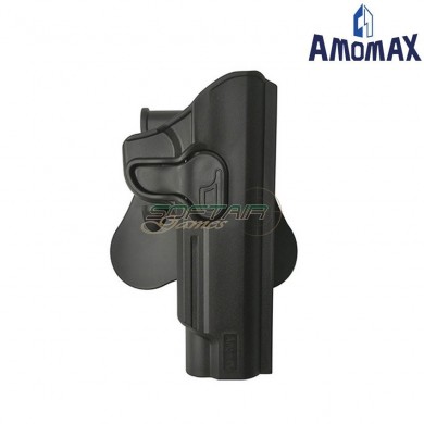 Rigid holster black for pistol 1911 we/marui/kjw/kwa amomax (am-27395)