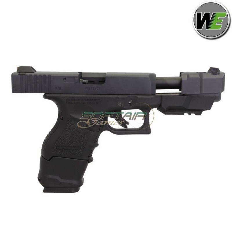 Gas gbb pistol glock 26c advanced black we (we-12621)