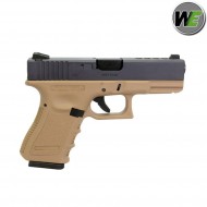 Gas gbb pistol glock 23 gen.3 tan we (we-8689)