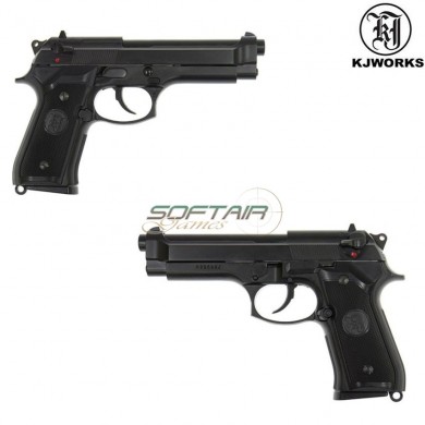 Gbb Pistol M9 Beretta Blowback Black Kjworks (kjw-000526)