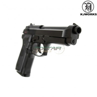 Pistola A Gas M9 Beretta Scarrellante Black Kjworks (kjw-000526)