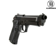 Gbb Pistol M9 Beretta Blowback Black Kjworks (kjw-000526)