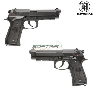 Pistola A Gas M9a1 Beretta Scarrellante Black Kjworks (kjw-010348)
