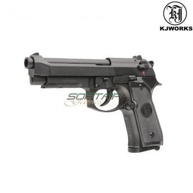 Pistola A Gas M9a1 Beretta Scarrellante Black Kjworks (kjw-010348)