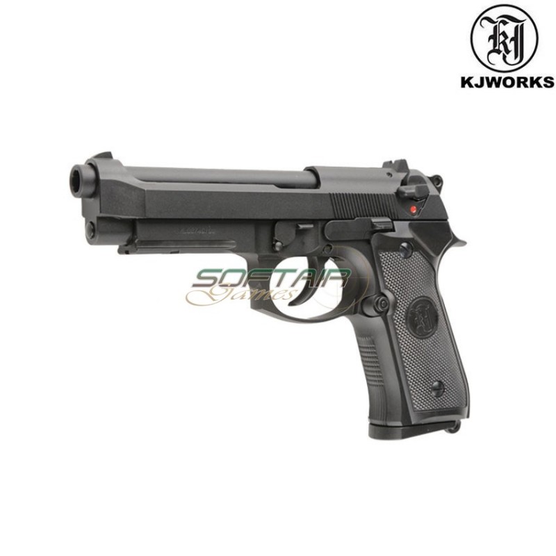 Pistola A Gas M9a1 Beretta Scarrellante Black Kjworks (kjw-010348)