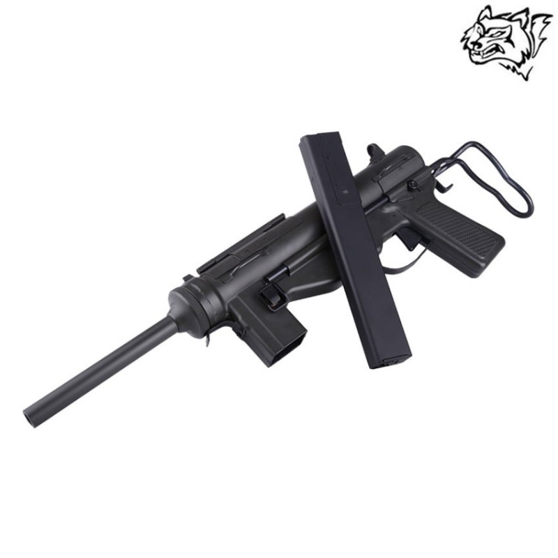 Electric rifle grease gun a1 smg black snow wolf (sw-010174)
