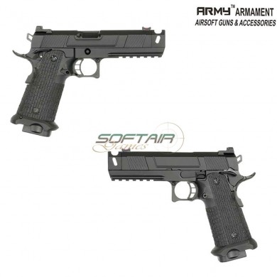 Gas gbb pistol custom 5.1 hi-capa black w/costa compensator army™ armament® (arm-212019)