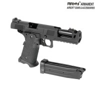 Gas gbb pistol custom 5.1 hi-capa black w/costa compensator army™ armament® (arm-212019)
