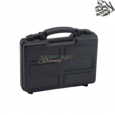 Black hard case 31x25x8cm for pistol frog industries® (fi-444001-bk)