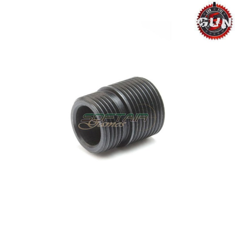 Black silencer adapter for pistols asg gun five (gf-908-bk)