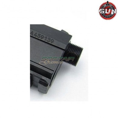 Adattatore silenziatore black per pistole asg gun five (gf-908-bk)