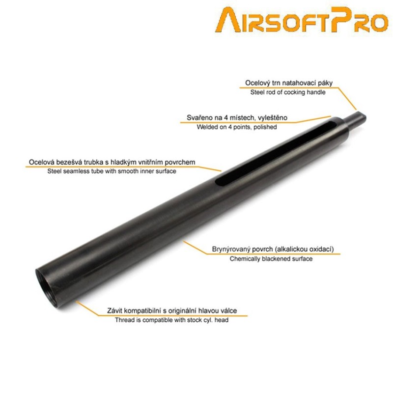 Cilindro in acciaio black per sw m24 airsoftpro® (ap-1688)