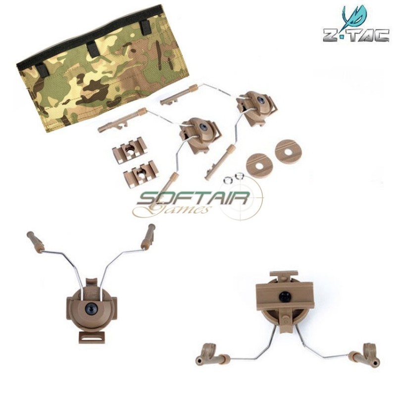 Helmet Rail Adapter Set Dark Earth Z-tactical (z046-de) Helmet Rail Adapter Set Dark Earth Z-tactical (z046-de)