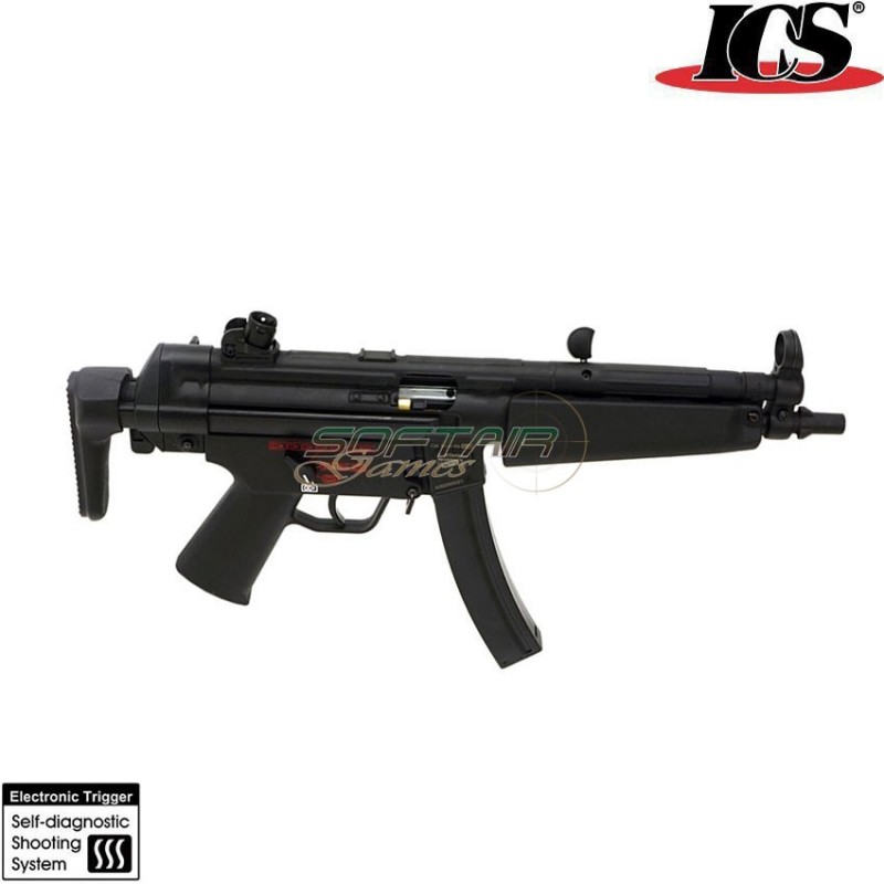 Fucile elettrico ces-p mp5 mx5-p a5 s3 calcio retrattile black ics (ics-211s3)