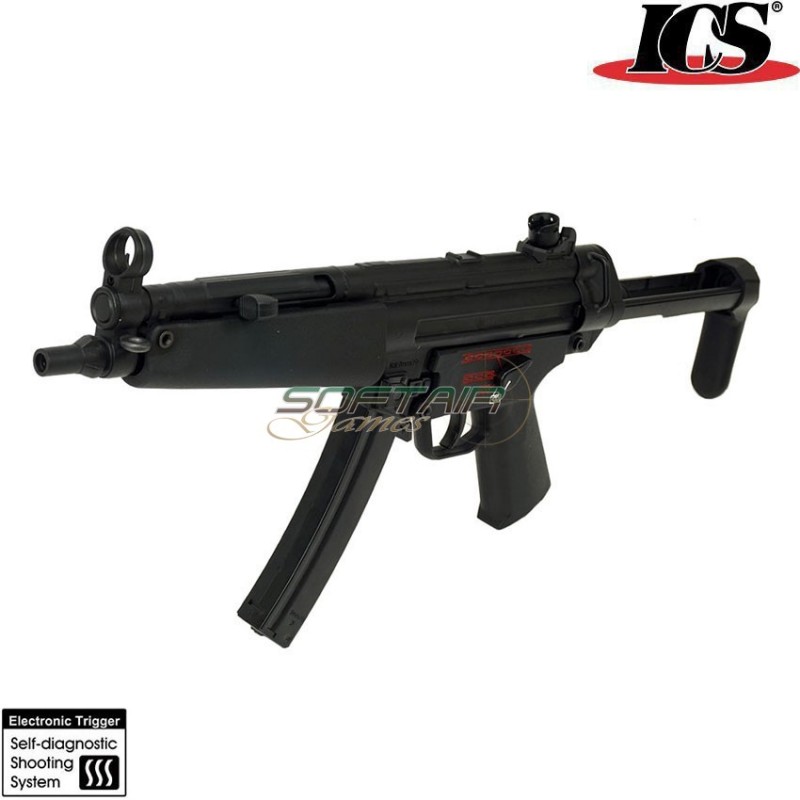 Electric rifle ces-p mp5 mx5-p a5 s3 calcio retrattile black ics (ics-211s3)