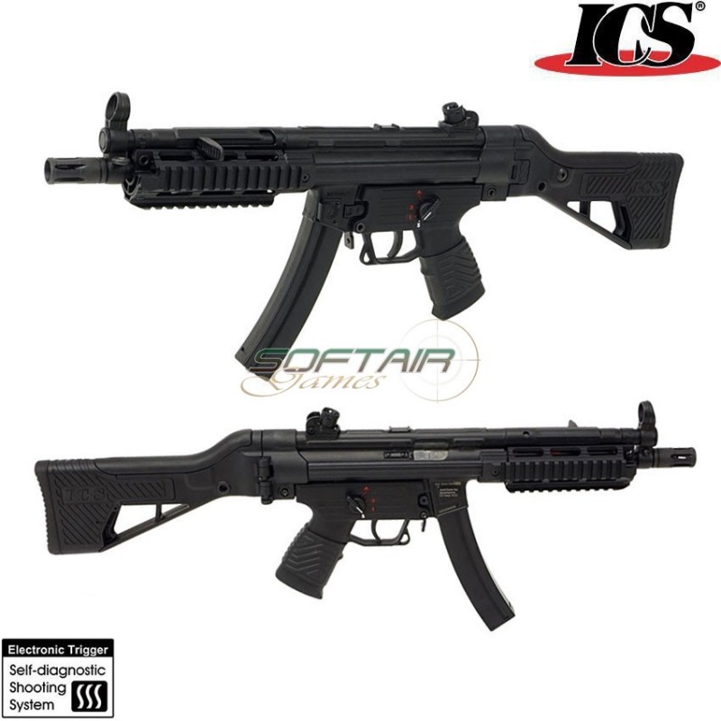 Fucile softair modello mitra mp5 elettrico con calcio regolabile