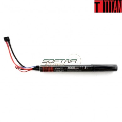 Batteria li-ion 3000mAh 11.1v Stick T-Plug Deans titan power (ttp-1144)