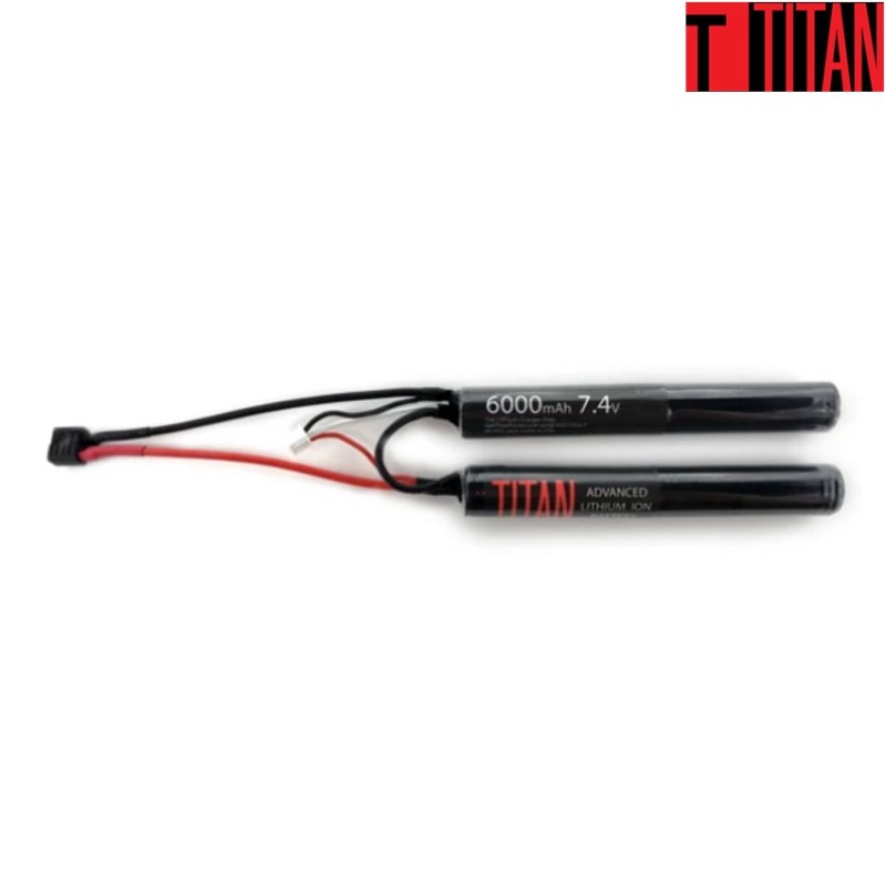 Batteria li-ion 6000mAh 7.4v Nunchuck T-Plug Deans titan power (ttp-1152)