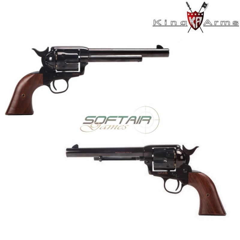 Gbb gas revolver saa.45 peacemaker 6" electroplating black king arms (ka-111023) Gbb gas revolver saa.45 peacemaker 6" electroplating black king arms (ka-111023)