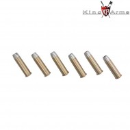 Gbb gas revolver saa.45 peacemaker 4" electroplating black king arms (ka-111025)