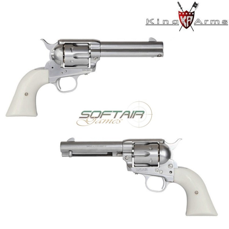 Revolver a gas saa.45 peacemaker 4" silver king arms (ka-110795)