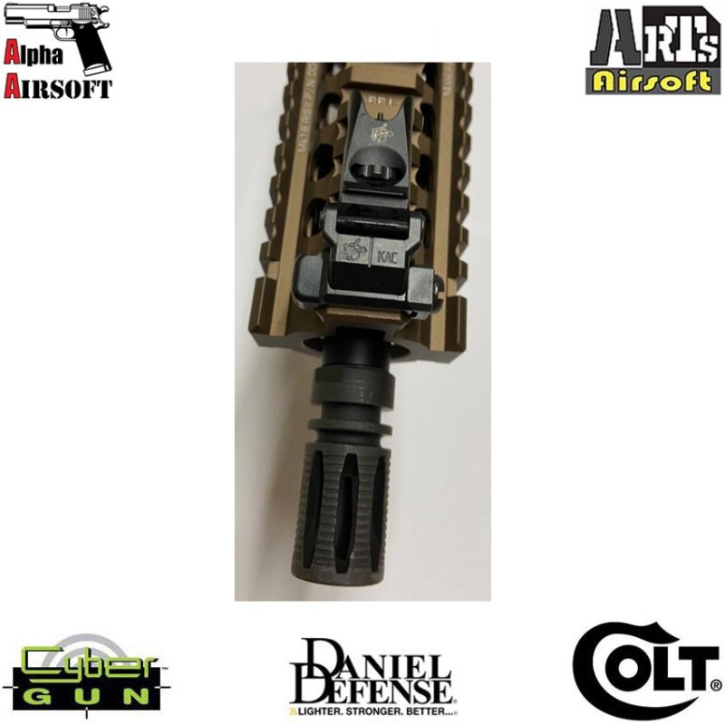 Electric rifle ptw mk18 mod1 dual tone daniel defense alpha airsoft colt arts airsoft (180874)
