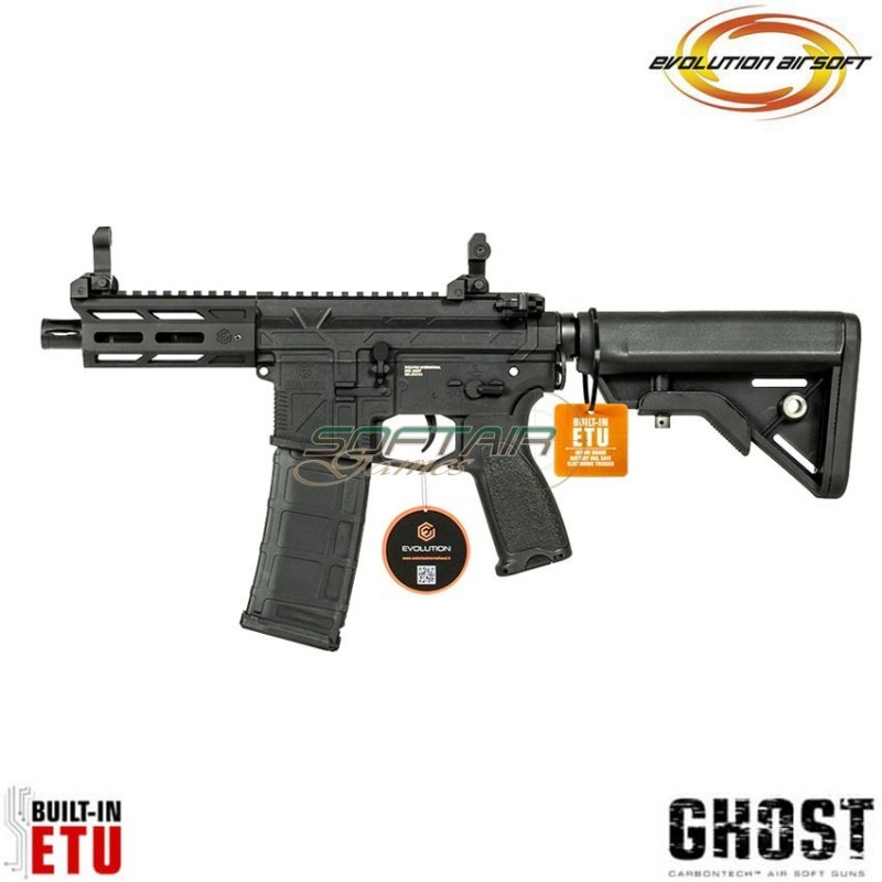 Electric rifle Ghost XS EMR black Carbontech ETU evolution airsoft (ea-ec28ar-etu)