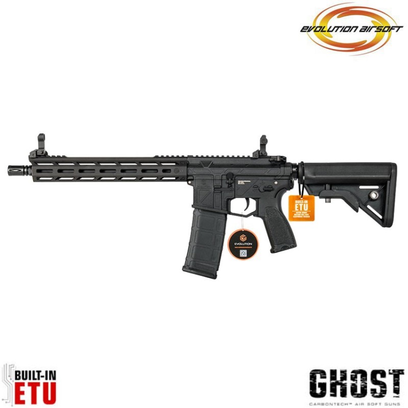Electric rifle Ghost L EMR black Carbontech ETU evolution airsoft (ea-ec35ar-etu)