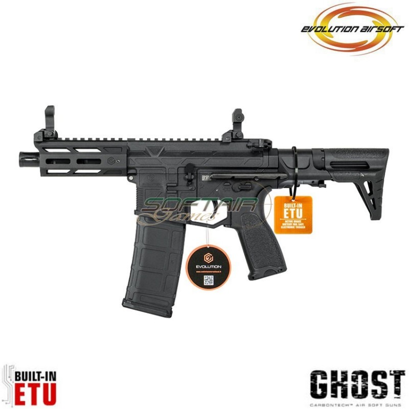 Fucile elettrico Ghost XS EMR PDW black Carbontech ETU evolution airsoft (ea-ec36ar-etu) Fucile elettrico Ghost XS EMR PDW black Carbontech ETU evolution airsoft (ea-ec36ar-etu)
