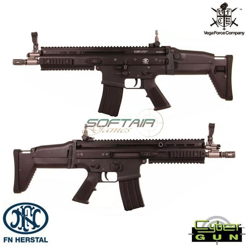 Fucile A Gas Gbbr Blowback Scar L Cqc Mk16 Black Fn Cybergun Vfc (200505)