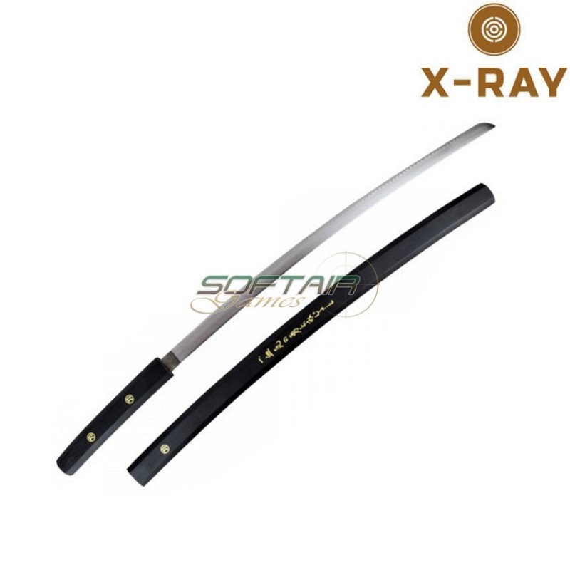 Katana serie goemon fodero e impugnatura in legno nero x-ray (xr-jl048b) Katana serie goemon fodero e impugnatura in legno nero x-ray (xr-jl048b)