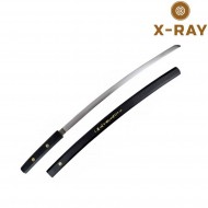 Katana goemon series black wooden scabbard and handle x-ray (xr-jl048b) Katana goemon series black wooden scabbard and handle x-ray (xr-jl048b)