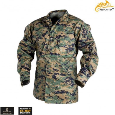 USMC Digital Woodland Shirt PolyCotton Twill Marpat helikon-tex® (ht-bl-usm-pt-07)