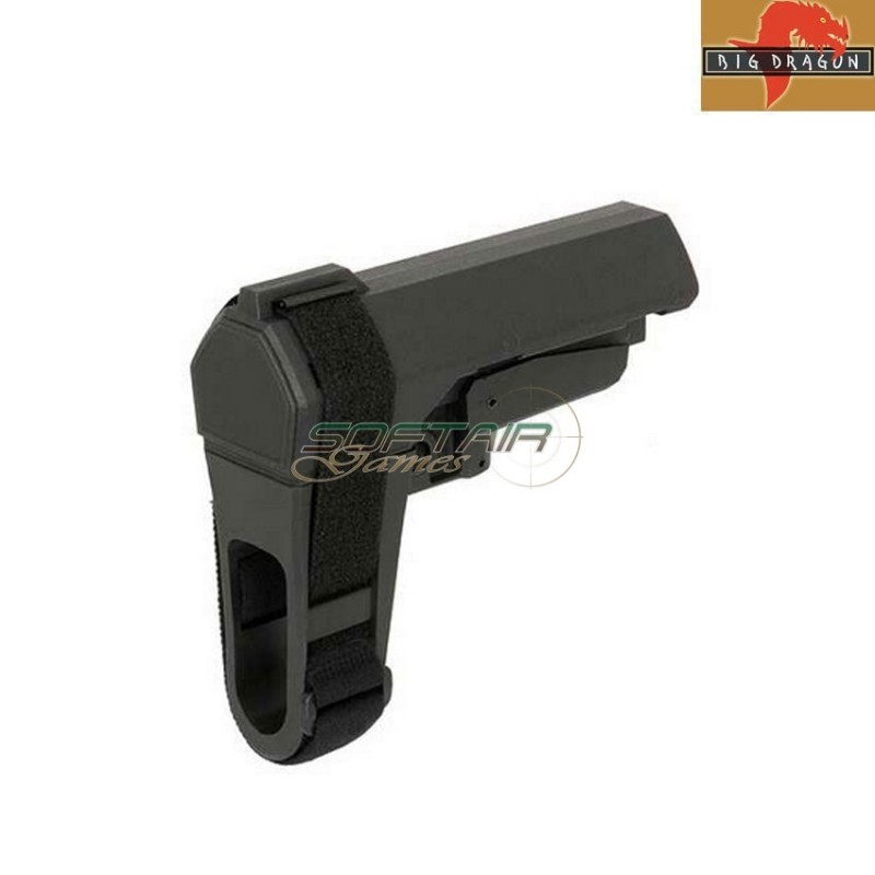 Minimalist sba3 style stabilizing stock black big dragon (bd-3675)