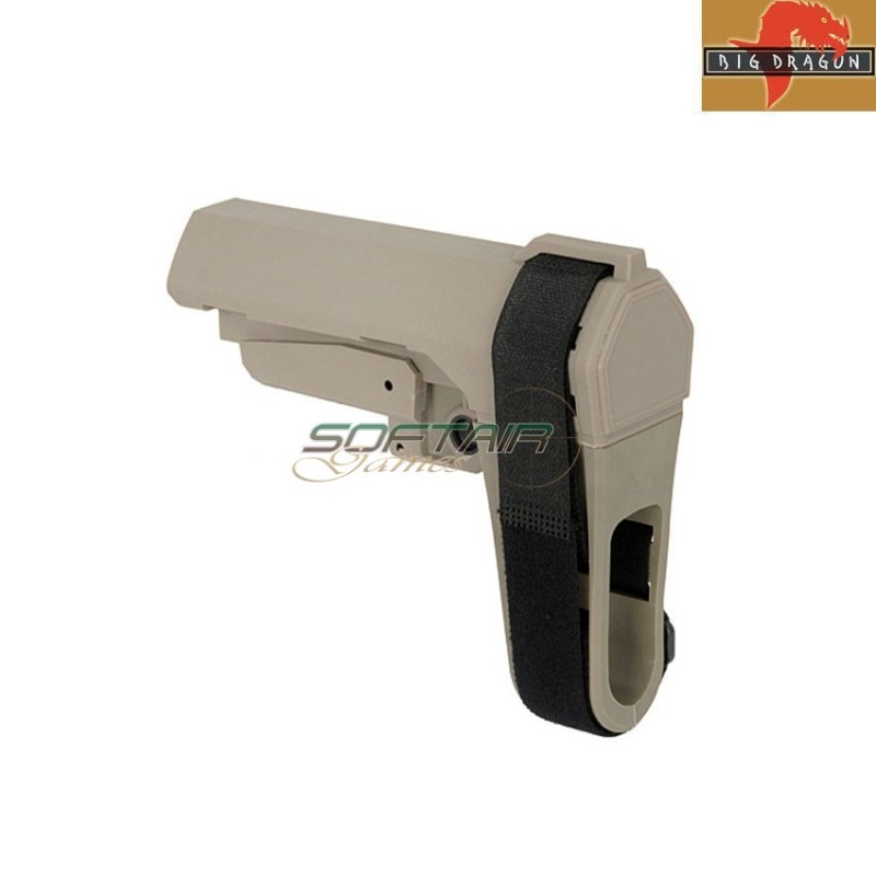 Minimalist sba3 style stabilizing stock tan big dragon (bd-3675c) Minimalist sba3 style stabilizing stock tan big dragon (bd-3675c)