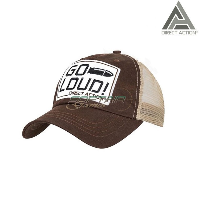 Feed Cap Go Loud Brown Direct Action® (da-cp-glfc-ctn-brw)