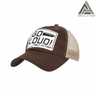 Feed Cap Go Loud Brown Direct Action® (da-cp-glfc-ctn-brw)