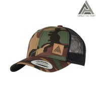 Retro Trucker Cap woodland/black Direct Action® (da-cp-rttc-peb-wdb)