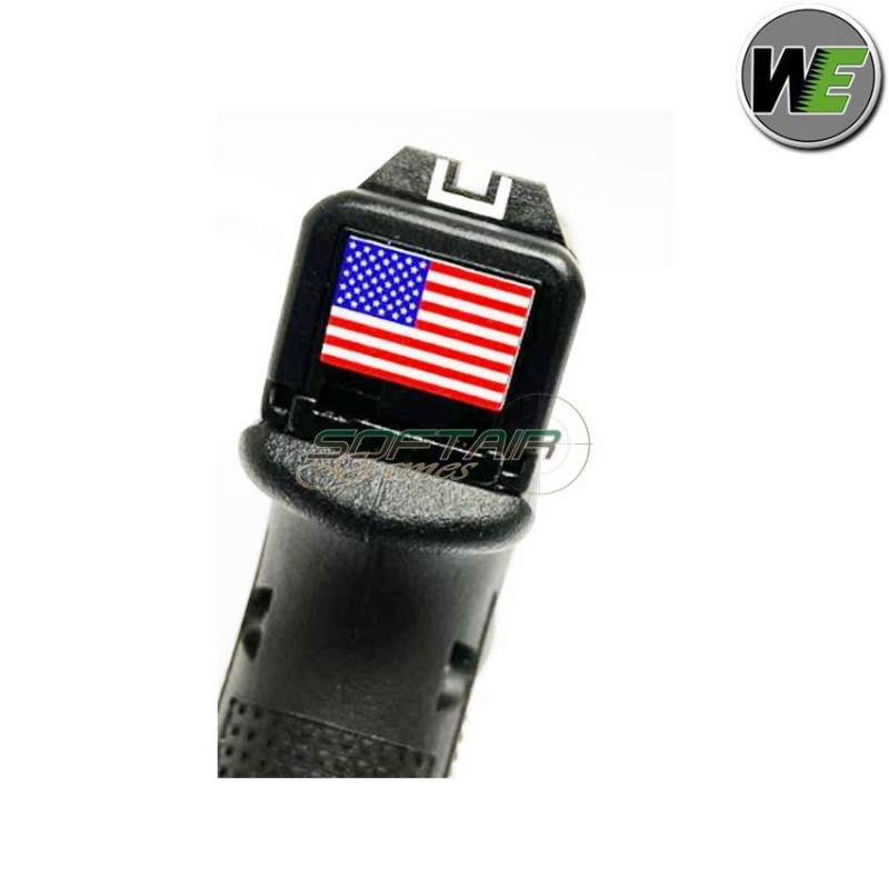 Gas gbb pistol glock g19 gen.4 black usa flag we (we-00101-usa)