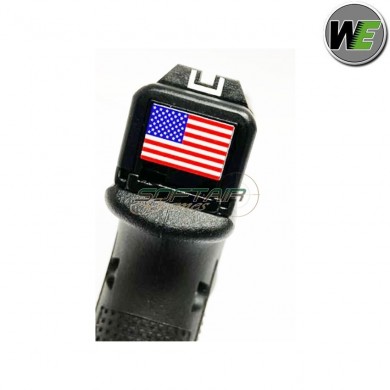 Gas gbb pistol glock g18 gen.4 black usa flag we (we-00099-usa)