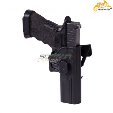 Release Button Holster Glock 17 Con Molle Mount Black Helikon-tex® (ht-kb-mrg-mp-01)