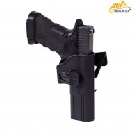 Release Button Holster Glock 17 Con Molle Mount Black Helikon-tex® (ht-kb-mrg-mp-01)