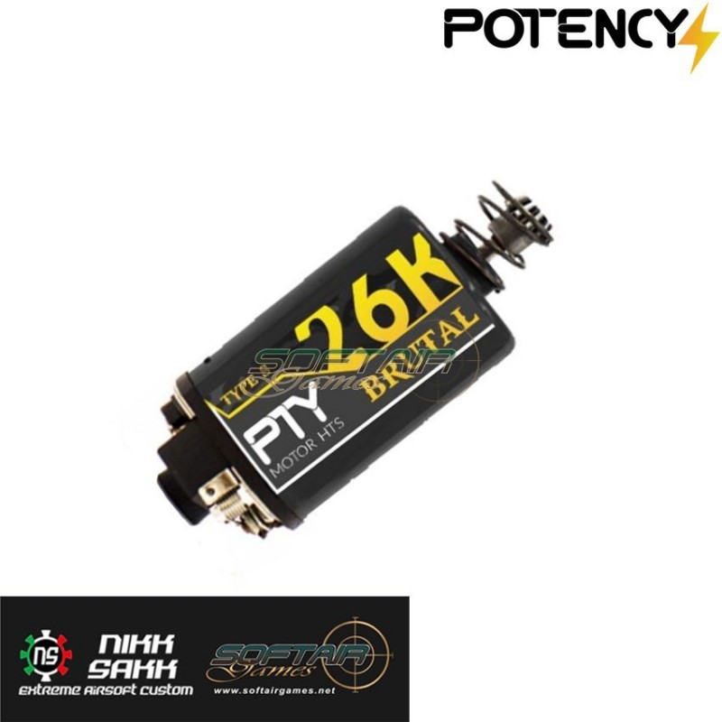 Short shaft motor 26k brutal™ ns/sg potency® (pty-s26k) Short shaft motor 26k brutal™ ns/sg potency® (pty-s26k)