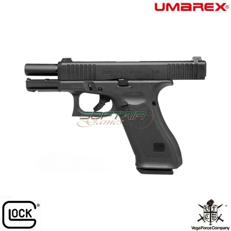 Pistola a gas glock 45 gen.5 black blowback vfc umarex (um-30817)