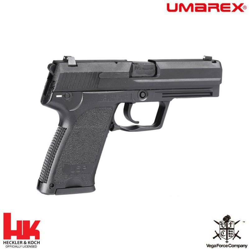 Gas usp black blowback pistol h&k vfc umarex (um-2.6437)