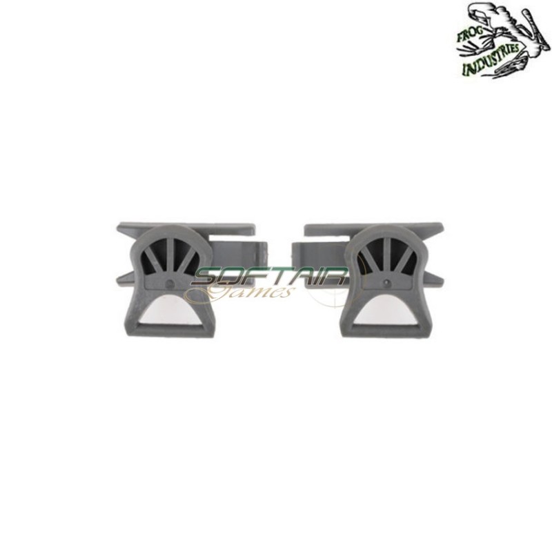Set 2 google swivel clips type 2 19mm foliage green frog industries® (fi-009162-fg)